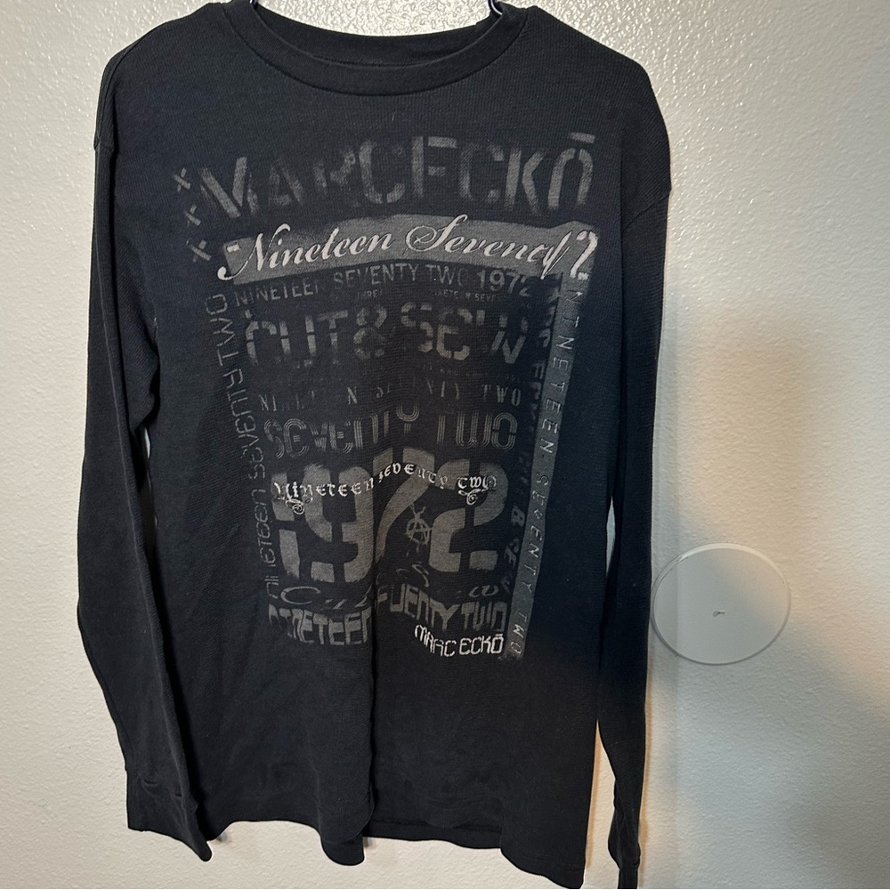 Y2K thermal Ecko UnItd. Marc Ecko black men size l